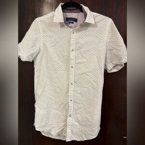 Bundle 3 for $15. Zara White Shirt with Black Dots. Size Small.